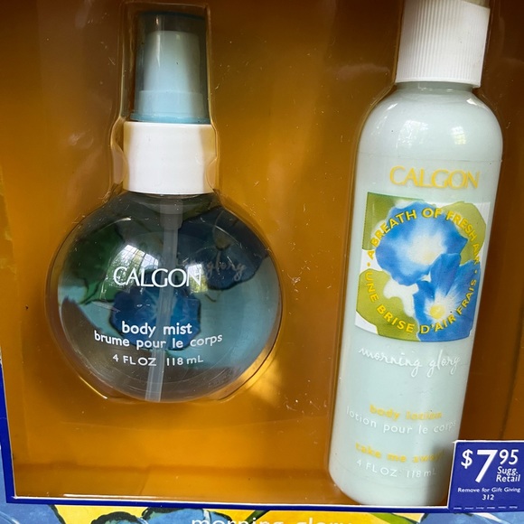Vintage Calgon Morning Glory body mist & body lotion, NEW - Picture 2 of 4